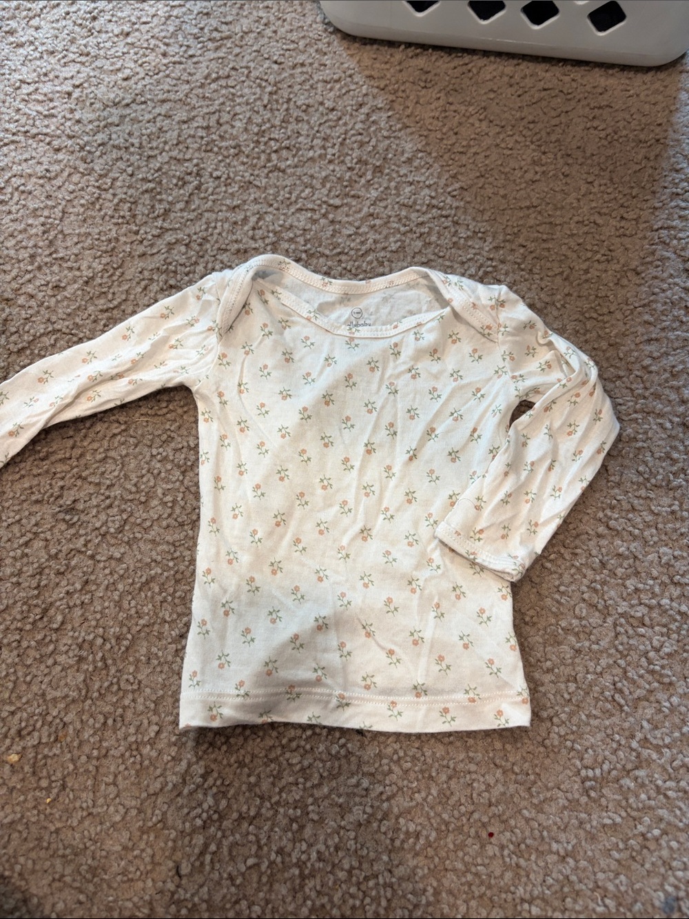 B32 Solly Baby LS Top w/ Pastel Flower Print, 3-6 Tencel Modal